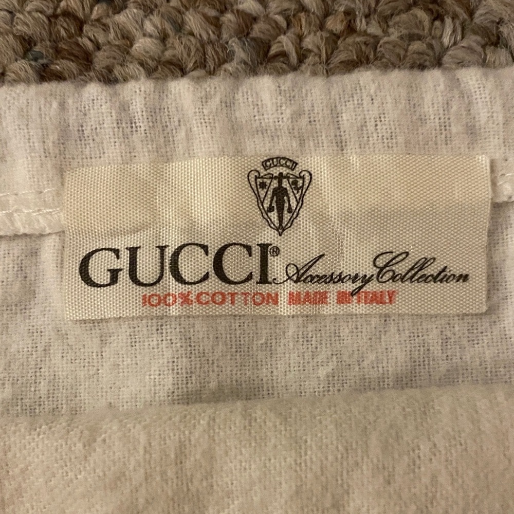 Gucci 1980s GG Princess Collection Dust Bag Large Logo Drawstring Italy Vintage - Picture 8 of 14